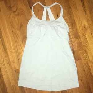 Light blue lulu lemon tank top